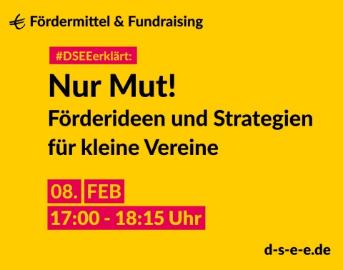 DSEE_kleine Vereine Symbolbild Weiterbildung