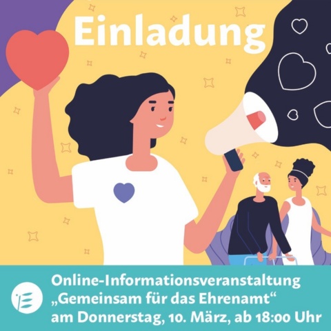 Frau mit Megafon