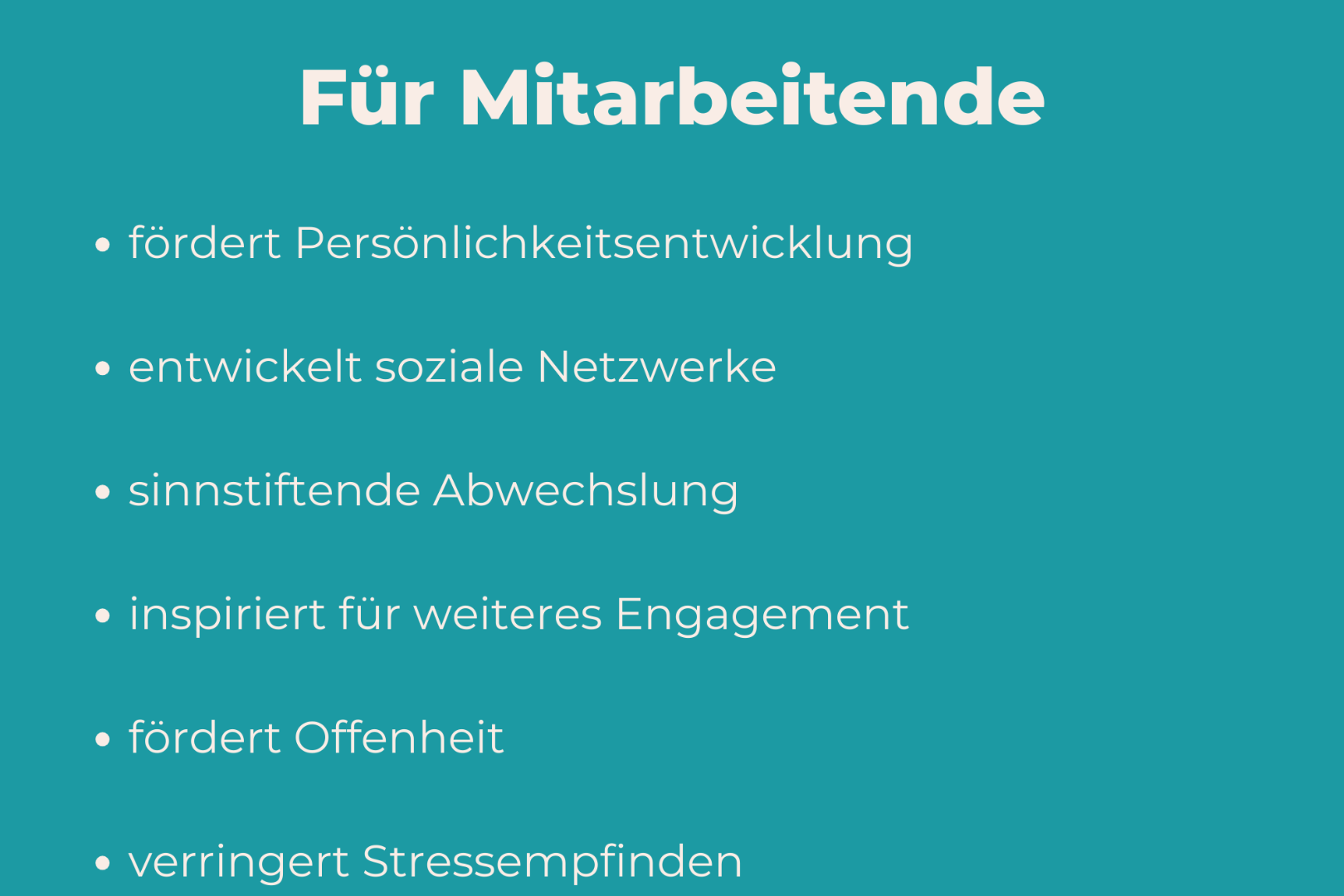 Für Mitarbeitende