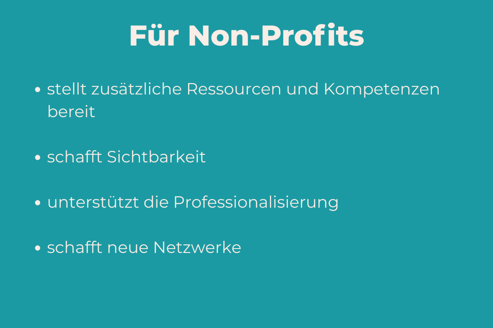 Für Non-Profits neu